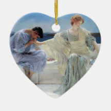 Ask Me No More by Sir Lawrence Alma Tadema Christmas Tree Ornaments