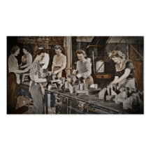 Assembly Munitions Factory Workers  1945 Business Cards