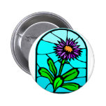 Astor Floral Stained Glass #0011 Pin