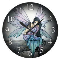 Astrid Gothic Fairy Faery Fantasy Art Clock
