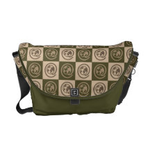 At Earth Sign Pattern Courier Bag