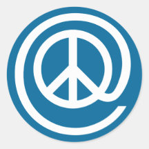 At Peace Sign Sticker