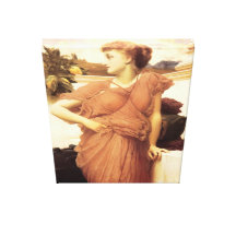 At The Fountain ~ Lord Frederick Leighton Canvas Prints