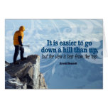 At The Top inspirational greeting note card
