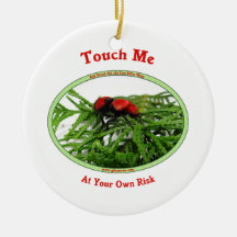 At Your Own Risk Cow Killer Wasp Christmas Ornament