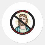 Atheism A Non Prophet Organization Round Stickers