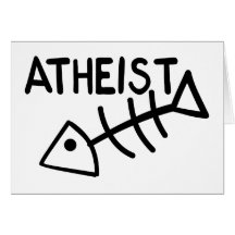 Atheist Fish Card