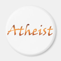 Atheist Gold Refrigerator Magnet