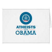 Atheists for Obama Greeting Card