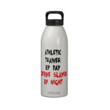 Athletic Trainer Zombie Slayer Water Bottles