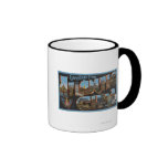 Atlantic City, New Jersey - Large Letter Scenes 2 Coffee Mugs