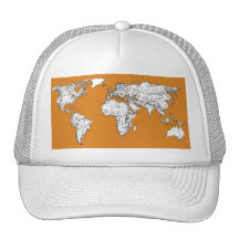 Atlas in orange mesh hats