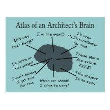 Atlas of an Architect's Brain Postcard
