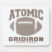 Atomic Gridiron Brown Mousepad