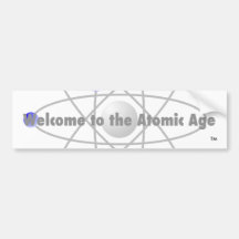 Atomic Powered Bumper Sticker