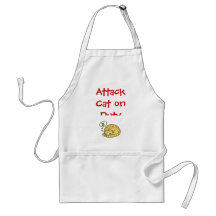Attack Cat on Duty Apron