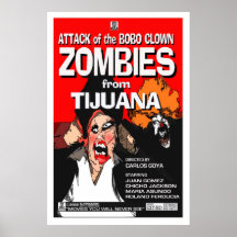 Attack of the Bobo Clown Zombies Posters