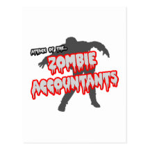 Attack of the Zombie Accountants Postcard