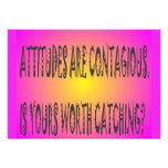 Attitudes Are Contagious Custom Announcements