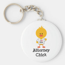 Attorney Chick Keychain