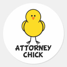 Attorney Chick Sticker