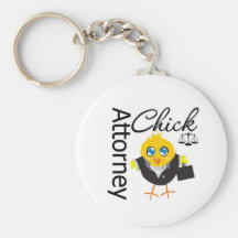 Attorney Chick v3 Key Chain