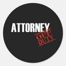 Attorney Dark Sticker