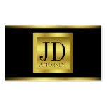 Attorney Gold Metal Metallic Business Card Templates