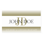 Attorney Lawyer Law Firm Monogram Silver Fade Business Card