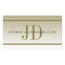 Attorney Lawyer Law Firm Office Fade Monogram Business Card Template