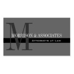 Attorney Professional Business Cards Grey