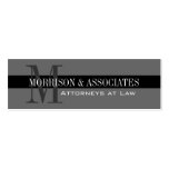 Attorney Professional Business Cards Grey