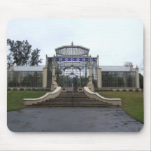 Attractive Green House In The Park Mouse Pads