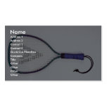 Attractive Squash racquet Business Cards