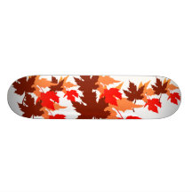 Atumn Coloured Leaves Skateboard
