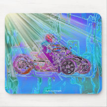 ATV MotorTrike 3-Wheeled Motorcycle Art Mouse Pad