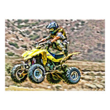 ATV Off Road Running Personalized Invitation