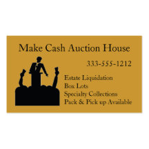 Auctioneer Auction House Business Card customise