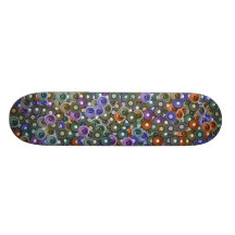 Audio Speakers Collage Skateboard