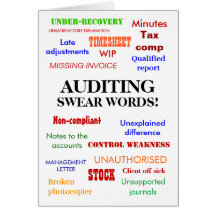 Auditing Swear Words! (multicolour) Cards