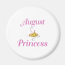 August Princess Refrigerator Magnets
