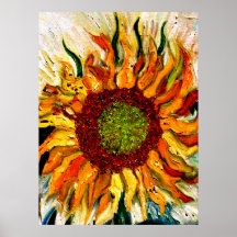 August Sunflower(2) Poster