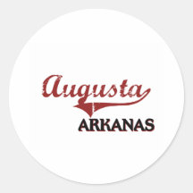 Augusta Arkansas City Classic Round Sticker