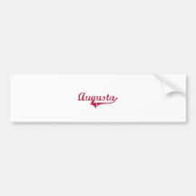 Augusta Arkansas Classic Design Bumper Sticker