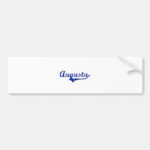 Augusta Kansas Classic Design Bumper Sticker