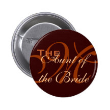 Aunt of the Bride Button