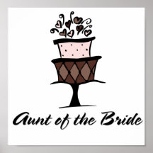 Aunt of the Bride Cake Print