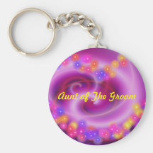 Aunt of the Groom Keychain