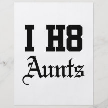 aunt personalized flyer