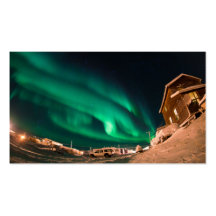 Aurora Borealis Business Card Template